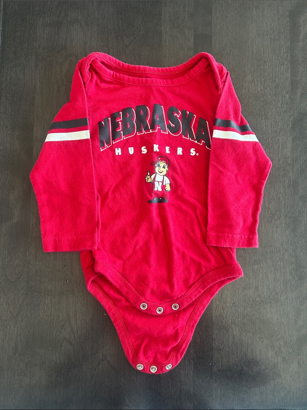 Colosseum Red Nebraska Huskers Baby One-Piece Bodysuit